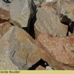 Red Granite Boulder